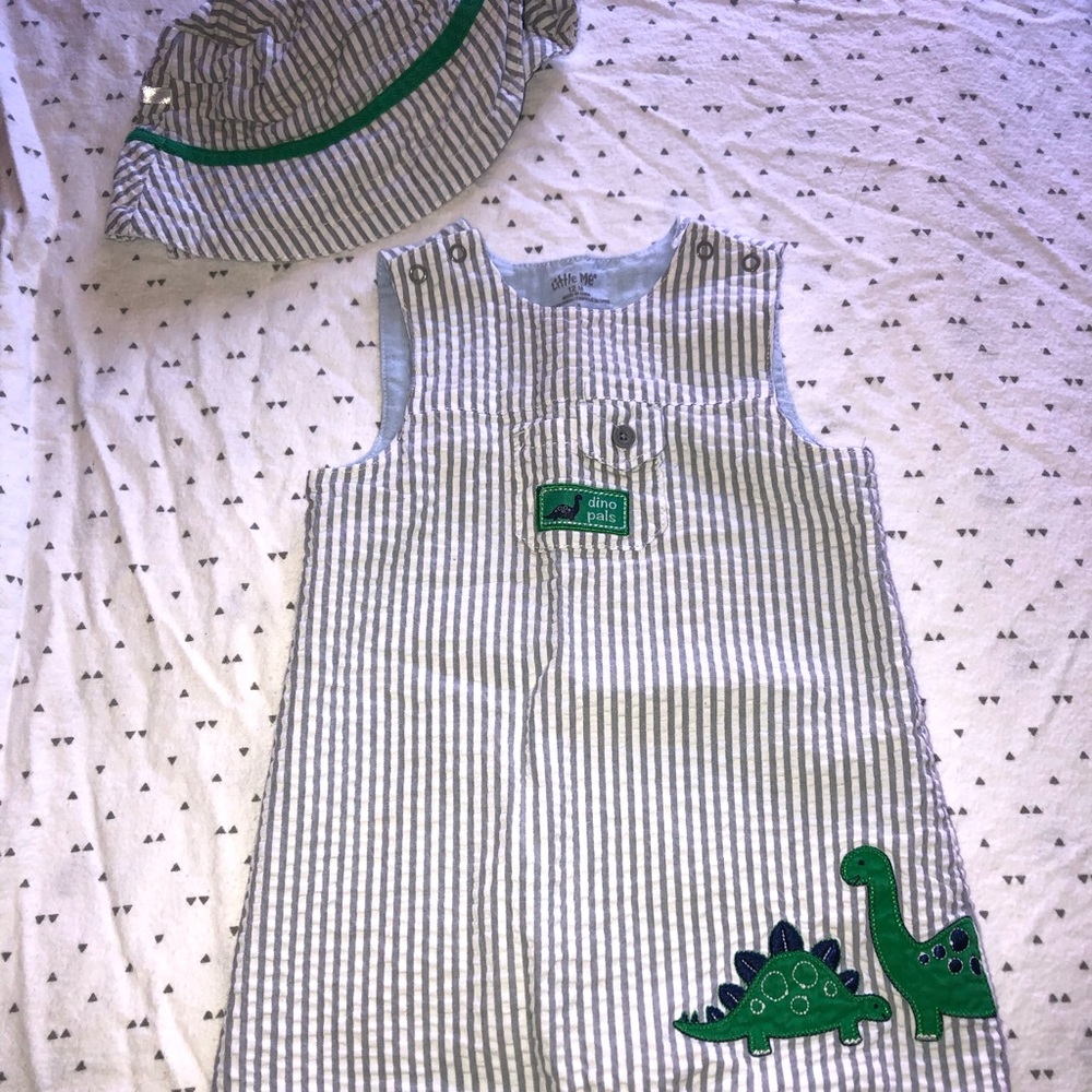 Baby boy dinosaur outfit set